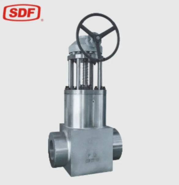 SDF Motorized Pressure Seal Gate Valve, Class 1500 Forged Steel Butt-Weld Electric Gate Valve