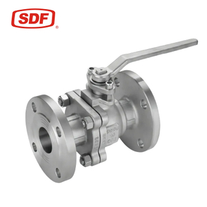 SDF Stainless Steel 316 Floating Ball Valve, Flanged Manual 2-Piece Industrial Ball Valve for Steam and Oil