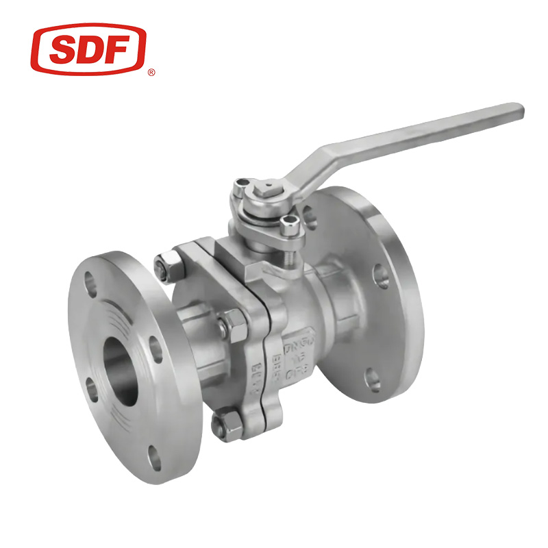SDF Stainless Steel 316 Floating Ball Valve, Flanged Manual 2-Piece Industrial Ball Valve for Steam and Oil
