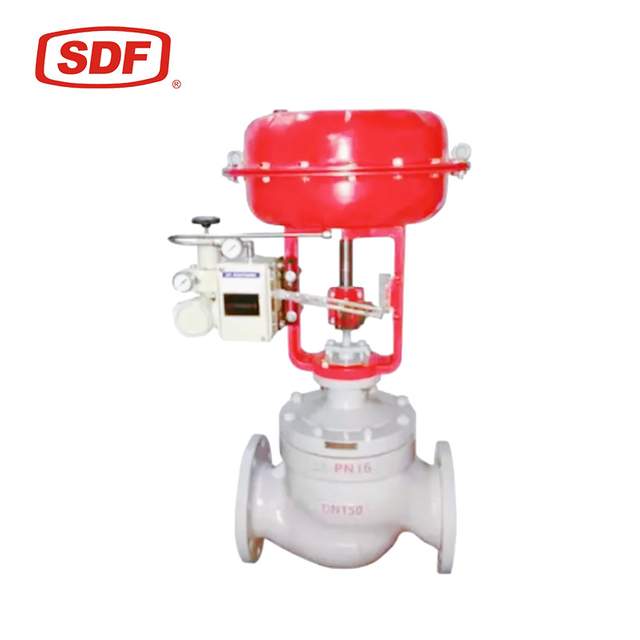 SDF Pneumatic Diaphragm Steam Control Valve, High-Accuracy Flanged Globe Regulating Valve for Gas and Steam Systems