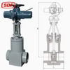 SDF Motorized Pressure Seal Gate Valve, Class 1500 Forged Steel Butt-Weld Electric Gate Valve
