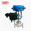 SDF Pneumatic Diaphragm Control Valve, High-Pressure Stainless Steel Single Seated Regulating Valve for Steam and Chemical Processing