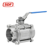 SDF Stainless Steel 316 Floating Ball Valve, Flanged Manual 2-Piece Industrial Ball Valve for Steam and Oil