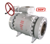 DN300 PN250 Trunnion Mounted Ball Valve, A105 Forged Steel, Gear Operated