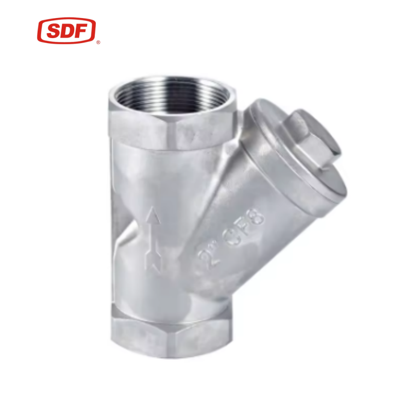 SDF Stainless Steel Y-Type Strainer Valve, Threaded And Flanged Pipeline Filter for Water And Oil Protection