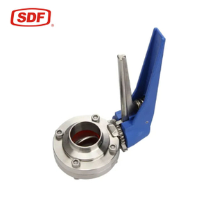 Food Grade Sanitary Butterfly Valve 1 Year Warranty
