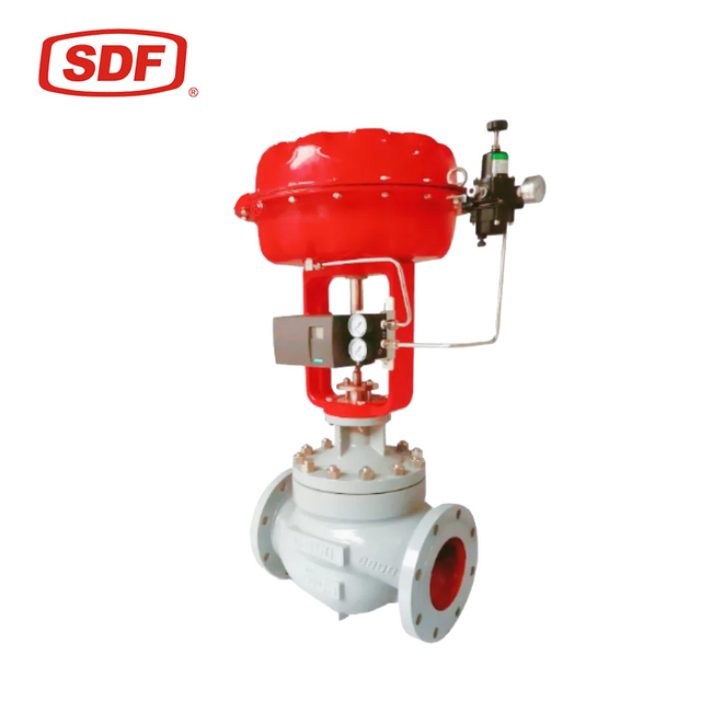 SDF Flanged Pneumatic Control Ball Valve, Automated Stainless Steel CF8 Floating Ball Valve for High Temperature Service