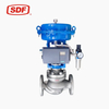 SDF Pneumatic Diaphragm Control Valve, High-Pressure Stainless Steel Single Seated Regulating Valve for Steam and Chemical Processing