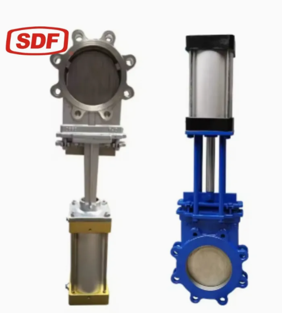 SDF Automated Knife Gate Valve, Pneumatic & Electric Flanged Lug Knife Gate Valve