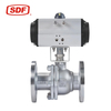 SDF 2-Piece Flanged Ball Valve with Pneumatic Actuator