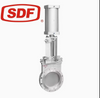 SDF Pneumatic Flanged Knife Gate Valve Ductile Iron Automated Slurry Valve for Wastewater and Industrial Applications