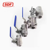 SDF Industrial Stainless Steel 2PC Ball Valve, 1/4" to 4" NPT BSP Threaded Floating Ball Valve for Water Control