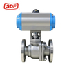 SDF 2-Piece Flanged Ball Valve with Pneumatic Actuator