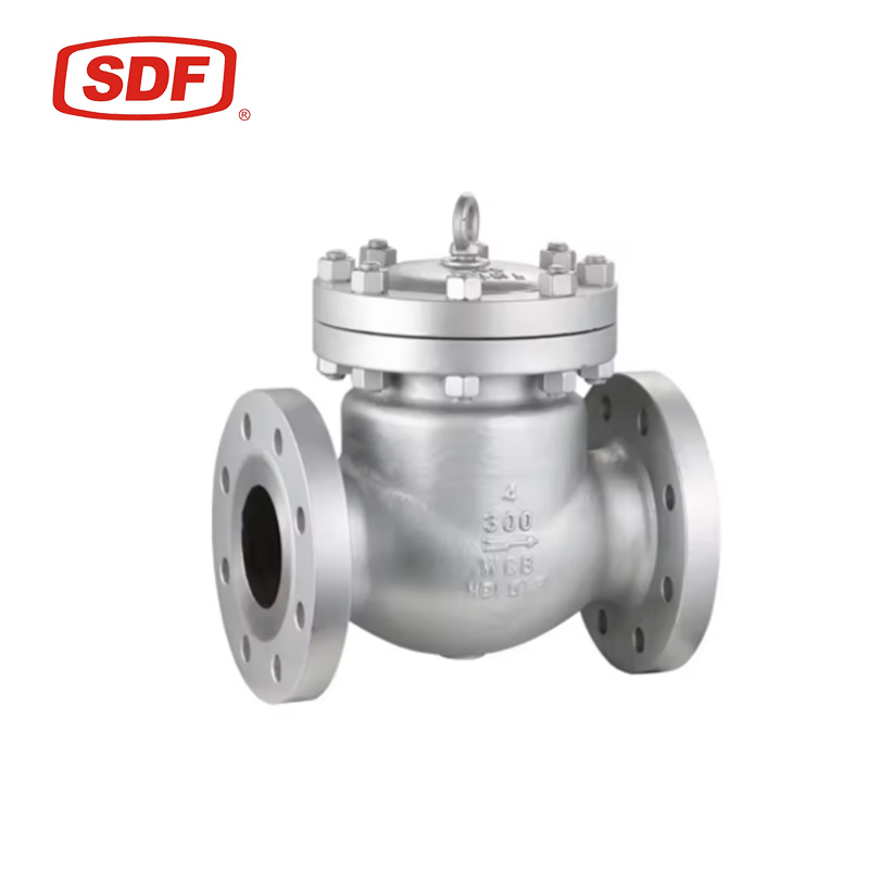 SDF High-Performance Carbon Steel Swing Check Valve, Flanged Non-Return Valve for High Temperature Steam and Oil